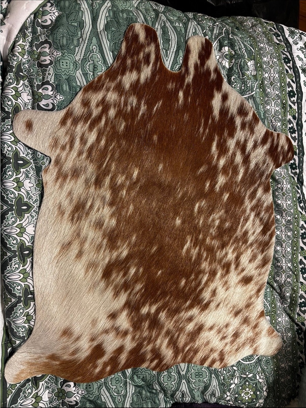 Cowhide placemat